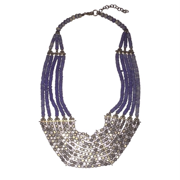 Zara Jewelry - Zara blue and gold beaded necklace